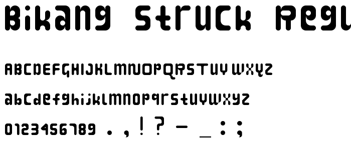 Bikang Struck Regular font